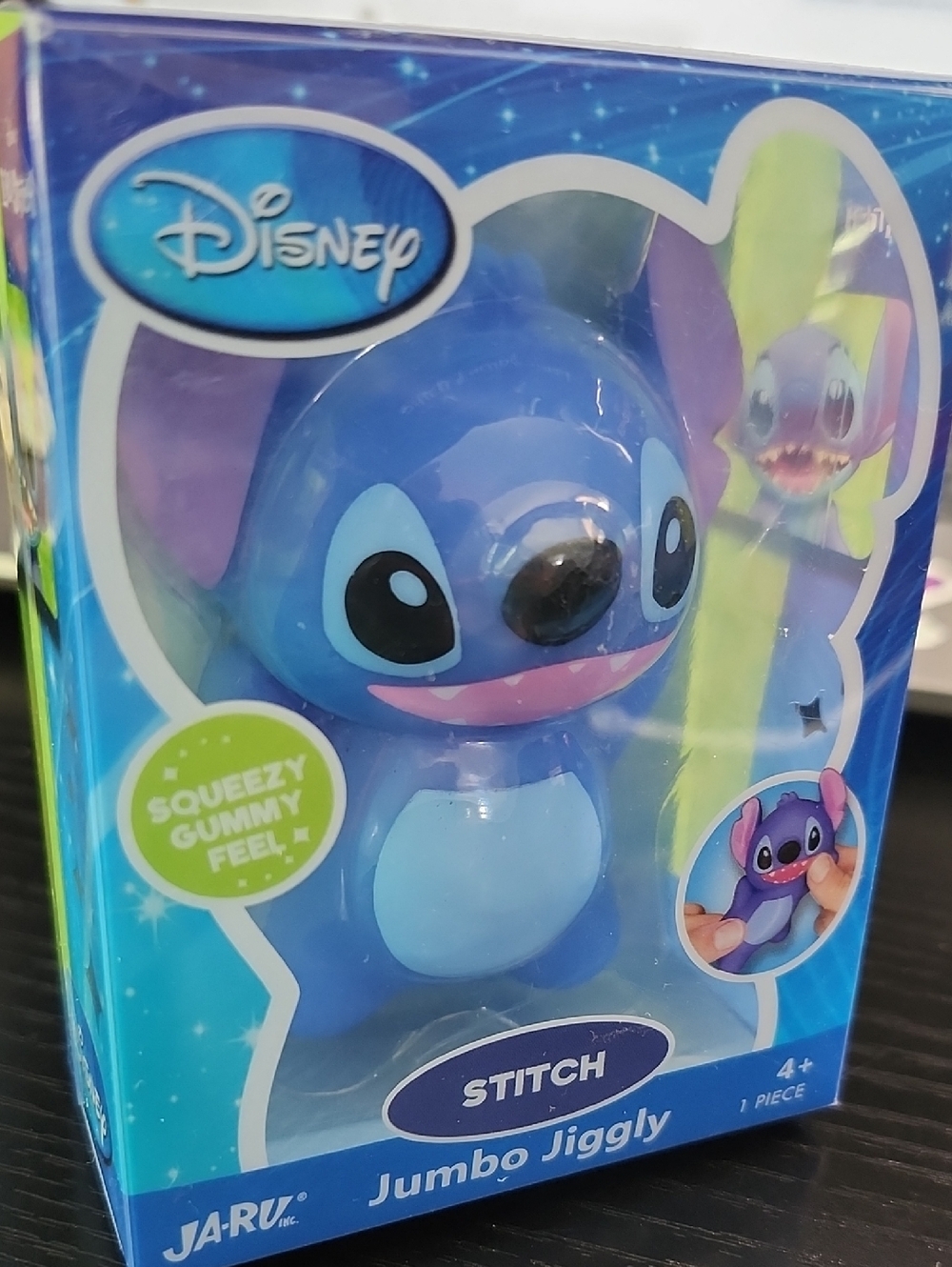 Disney Stitch Jumbo Jiggly Squeezable Toy - Blue & Light Blue